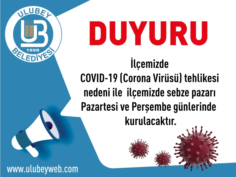 Ulubey Belediyesi Covid-19 Duyuru 2